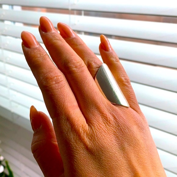 Sterling Silver Shield Ring - Picture 1 of 8